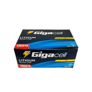 باتری سکه ای گیگاسل Gigacell CR۲۰۱۶ – بسته ۵۰ عددی