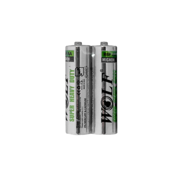 باتری قلمی ولف Wolf Super Heavy Duty R6P AA - بسته ۲۰ جفت