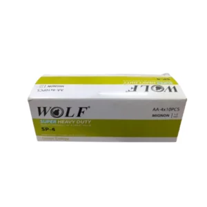 باتری قلمی ولف Wolf Super Heavy Duty R۶P AA – بسته ۱۰ عددی
