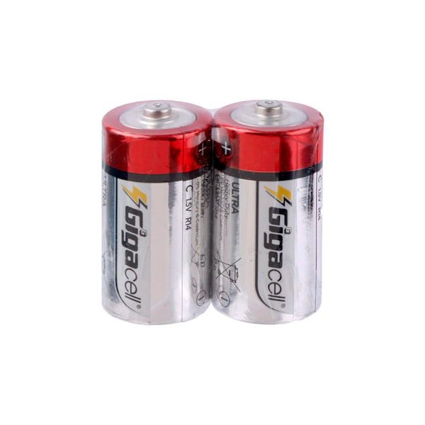 باتری متوسط گیگاسل Gigacell Ultra Heavy Duty R۱۴ C - بسته ۱۲ جفت