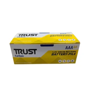باتری نیم قلمی تراست Trust Super Life AAA – بسته ۱۵ شرینگ