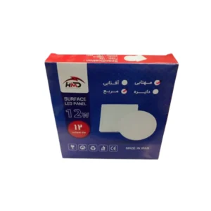 پنل ال ای دی روکار ۱۲ وات مربع اچ ام دی HMD – آفتابی