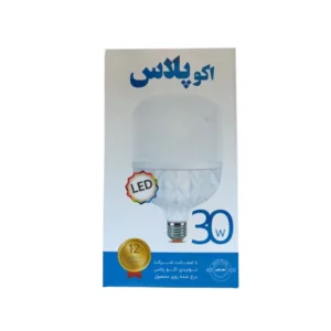 لامپ ۳۰ وات اکو پلاس – کم مصرف و بهینه با گارانتی