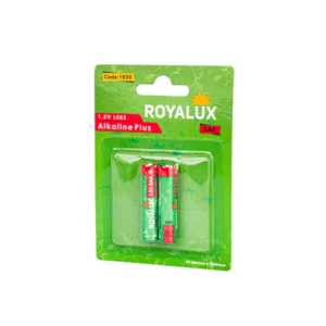 باتری قلمی AAA رویالوکس (پارس شعاع) مدل Alkaline Plus - بسته ۱۲ عددی
